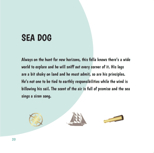 Sea Dog Greeting Card back story |Graphic Designer, Illustrator, Design, Tasmania